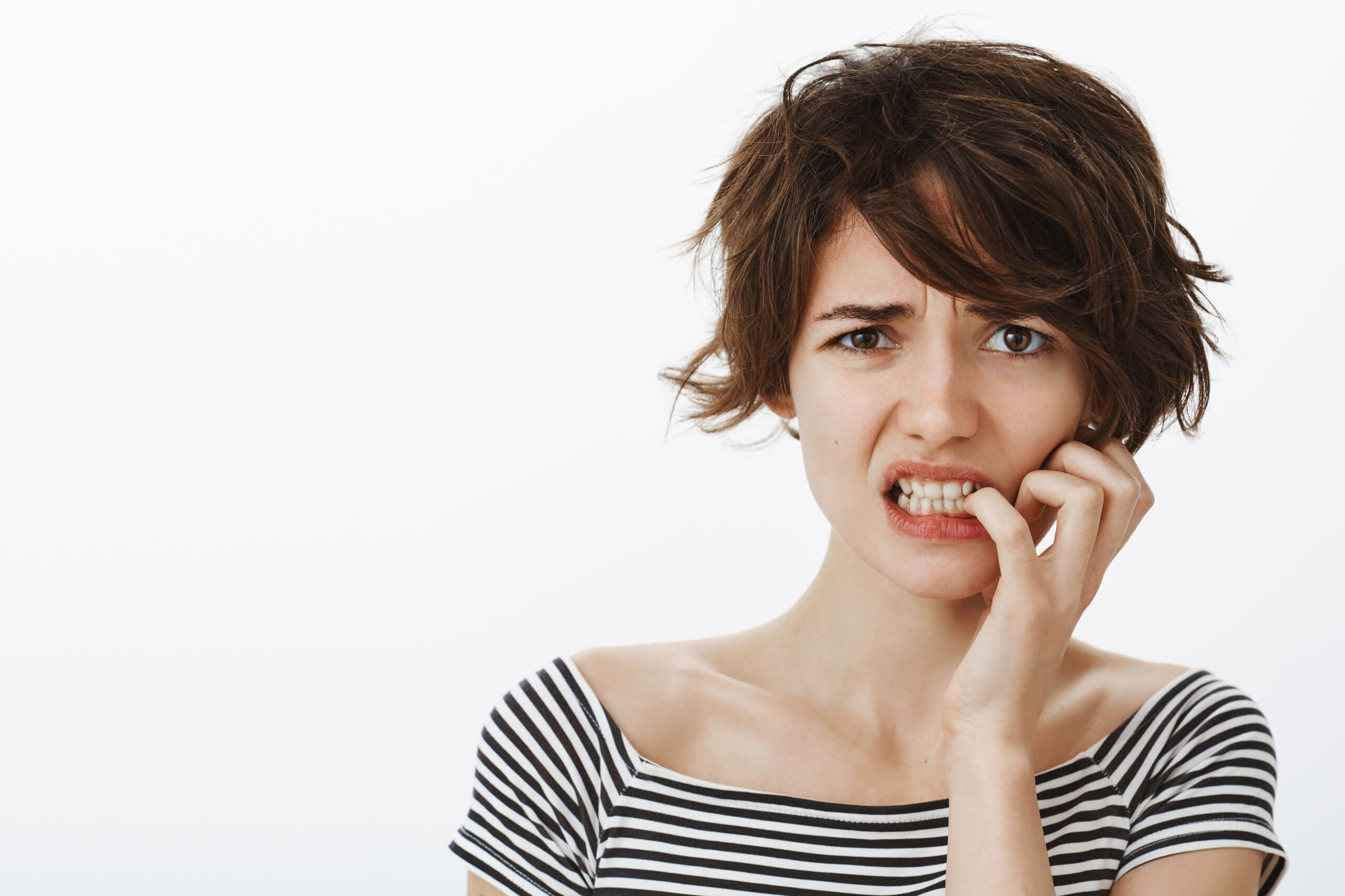 A person being concern with recognizing the Early Signs of Gum Disease